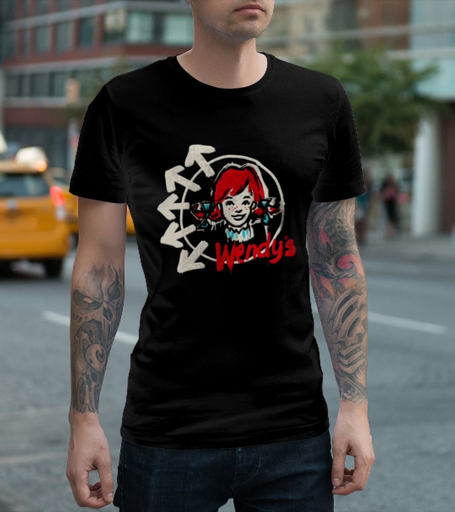 Wendy's Songs To Listen To In A Parking Lot Two Sided Bow Arrows T-Shirt