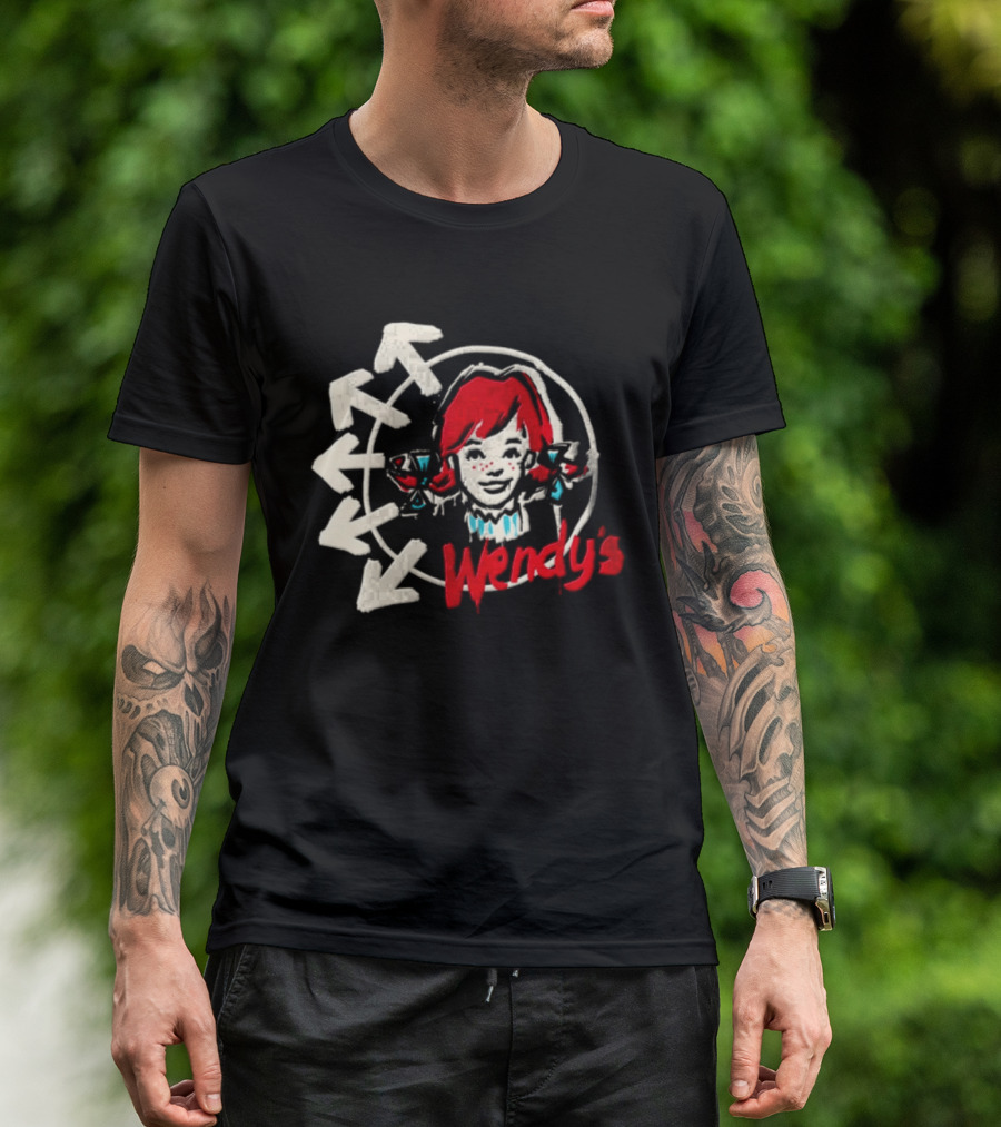 Wendy's Songs To Listen To In A Parking Lot Two Sided Bow Arrows T-Shirt