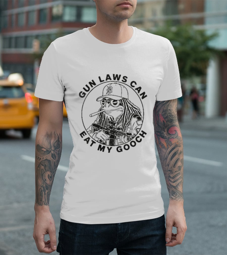 Gun Laws Can Eat My Gooch Detroit Tigers T-Shirt