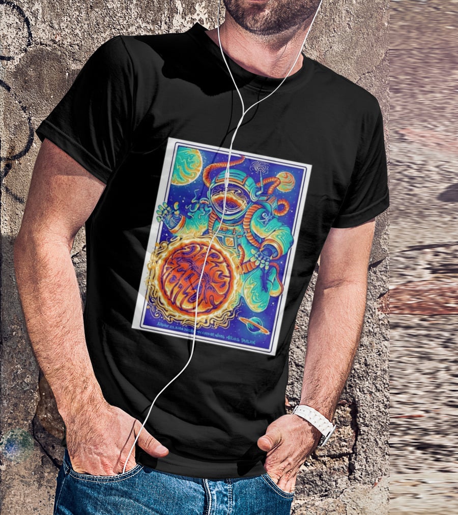 Dip Heads Astronaut Space Art August 23 2026 Houston TX Cynthia Woods Mitchell Pavilion T-Shirt