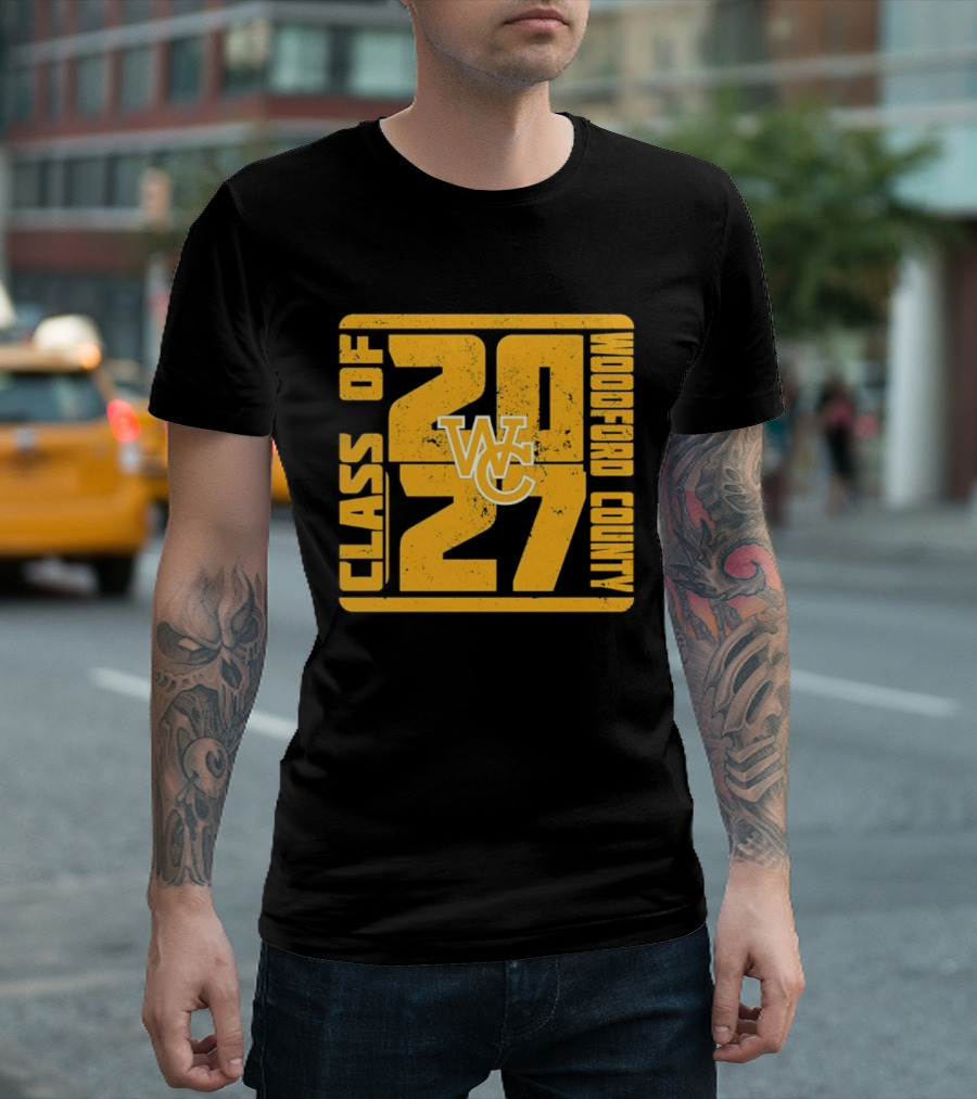 Distressed WC Class Of 2027 Woodford County T-Shirt