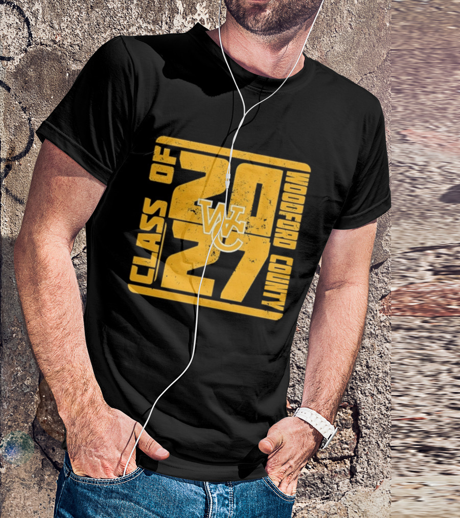Distressed WC Class Of 2027 Woodford County T-Shirt
