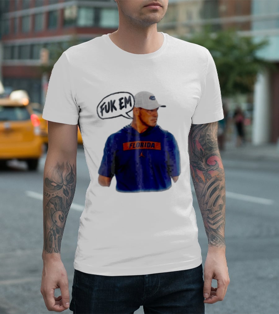 FLORIDA Coach Billy Napier Fuk Em Speech Bubble T-Shirt