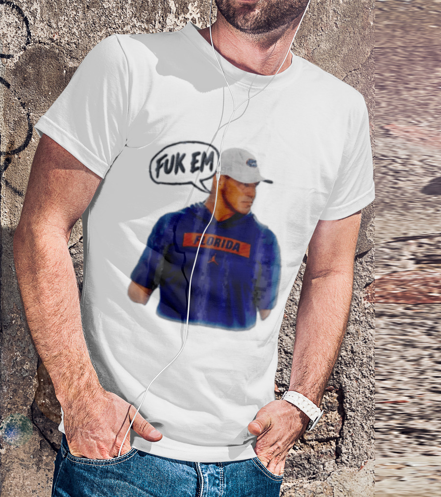 FLORIDA Coach Billy Napier Fuk Em Speech Bubble T-Shirt