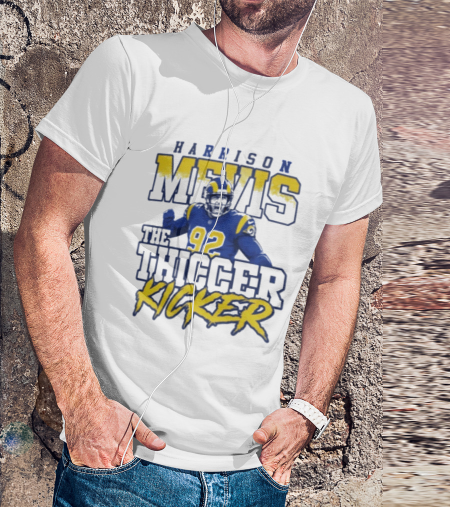 Harrison Mevis The Thiccer Kicker Rams #92 T-Shirt