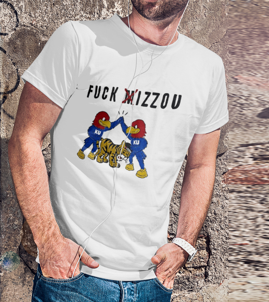 Fuck Mizzou KU Jayhawks Rivalry Missouri Tigers T-Shirt