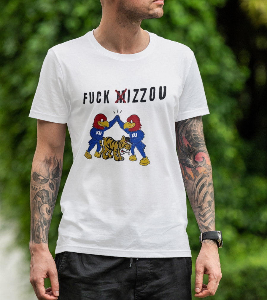Fuck Mizzou KU Jayhawks Rivalry Missouri Tigers T-Shirt