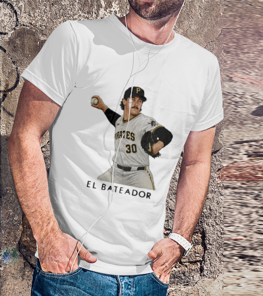 Pittsburgh Pirates Paul Skenes El Bateador Pitcher 30 MLB Baseball T-Shirt