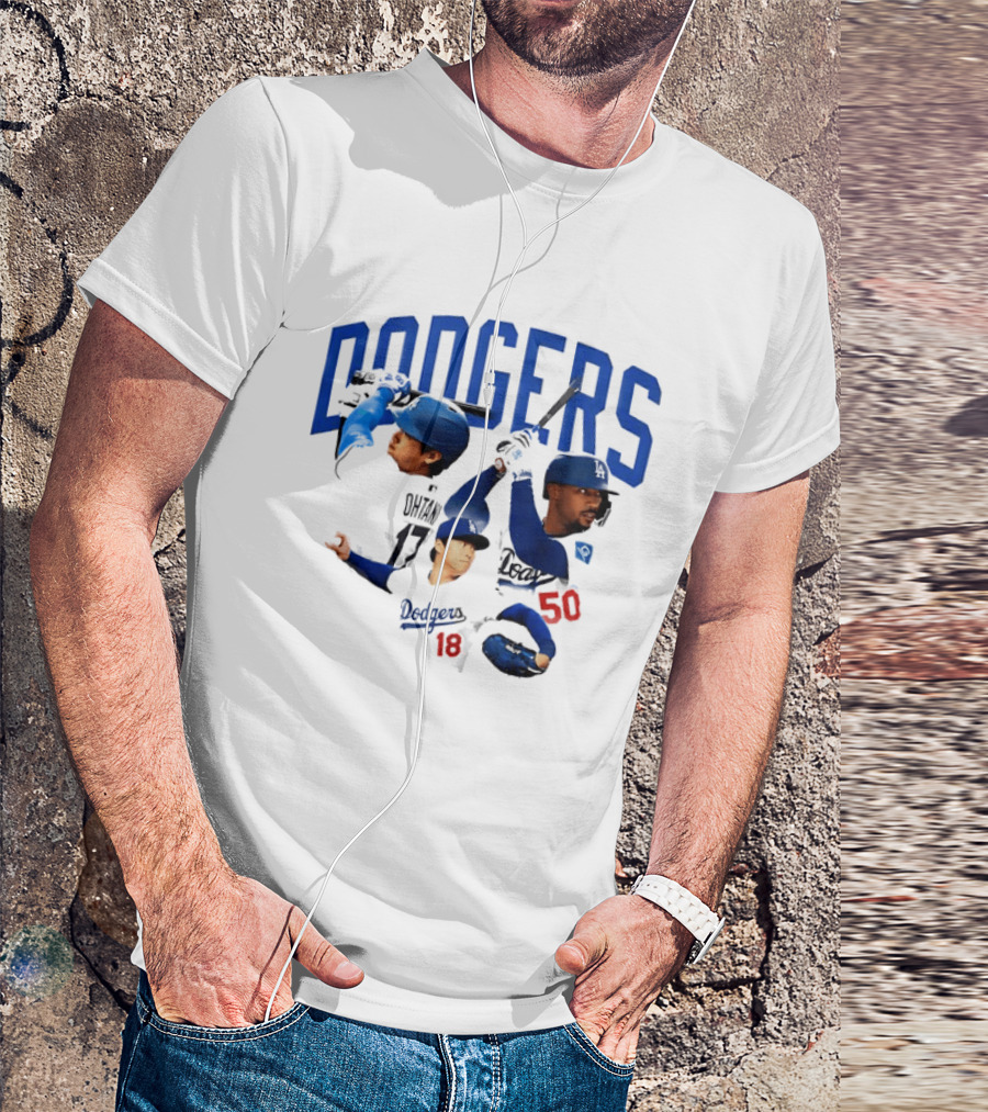 Los Angeles Dodgers Shohei Ohtani Mookie Betts Yoshinobu Yamamoto 17 18 50 T-Shirt