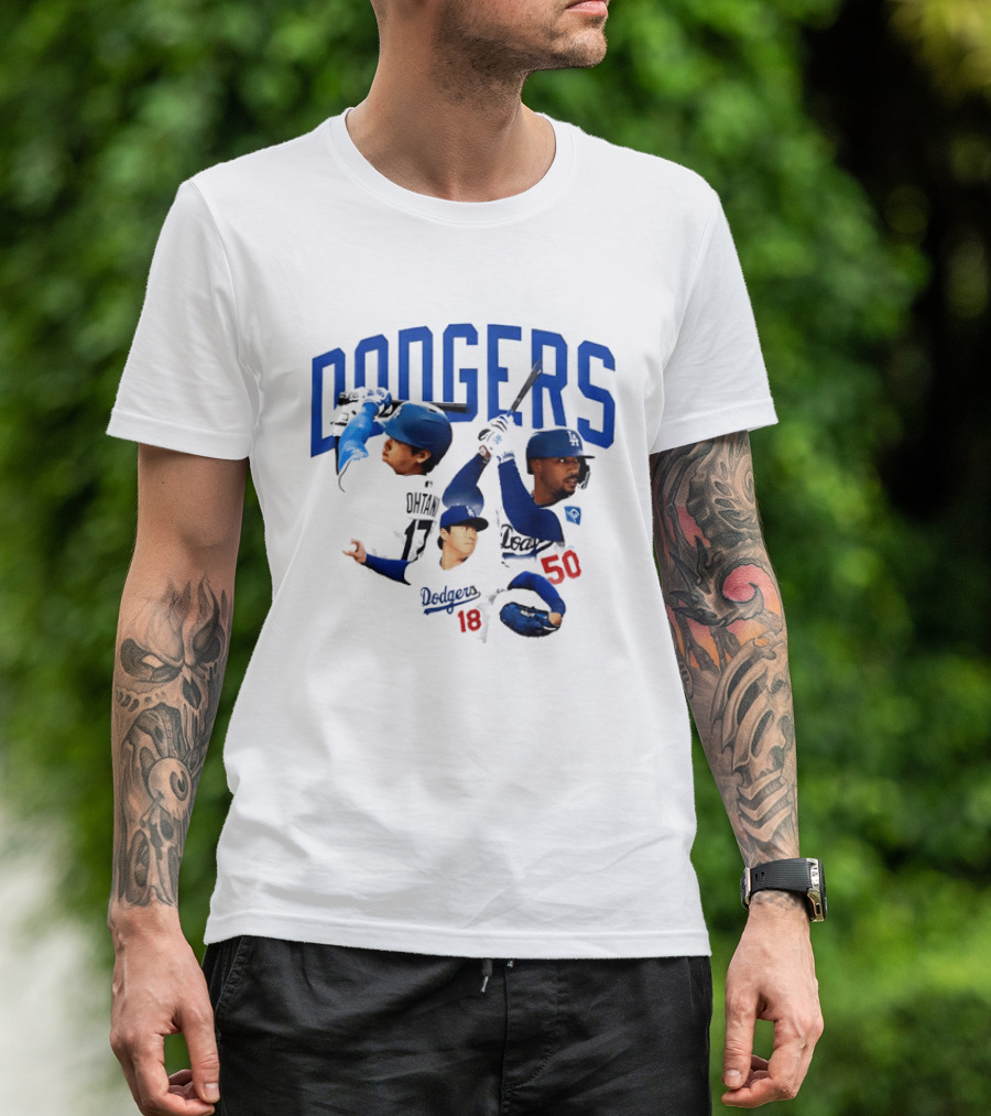 Los Angeles Dodgers Shohei Ohtani Mookie Betts Yoshinobu Yamamoto 17 18 50 T-Shirt