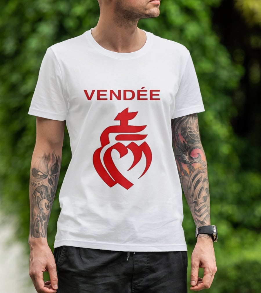 Vendée Sacred Heart Emblem France T-Shirt