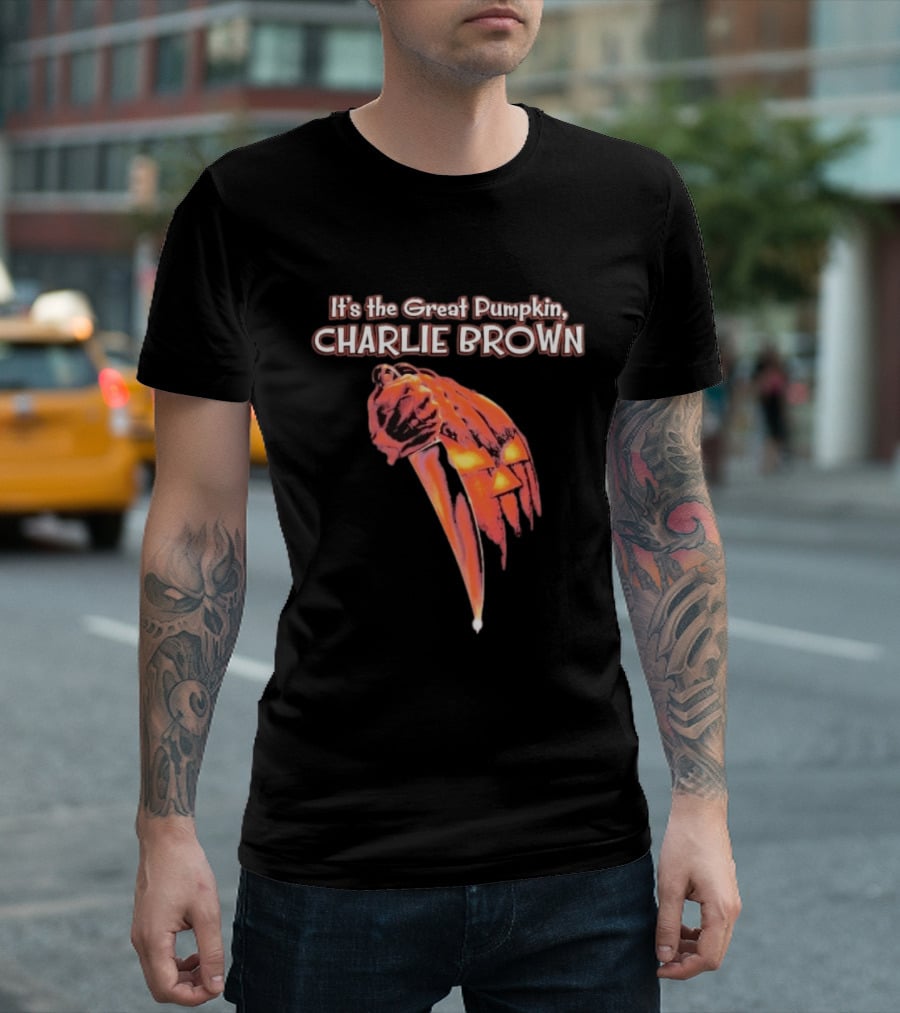 It's The Great Pumpkin Charlie Brown Horror Slasher T-Shirt