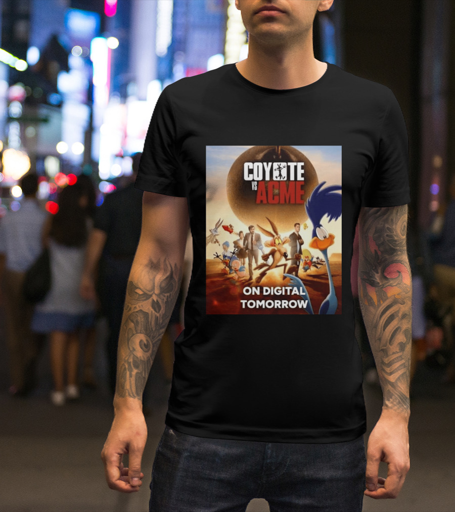 Coyote Vs Acme Digital Release Featuring Iconic Looney Tunes Characters T-Shirt