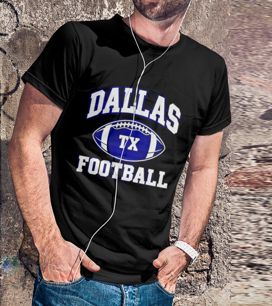 Dallas TX Football Texas Football F Dallas Texas Football T-Shirt