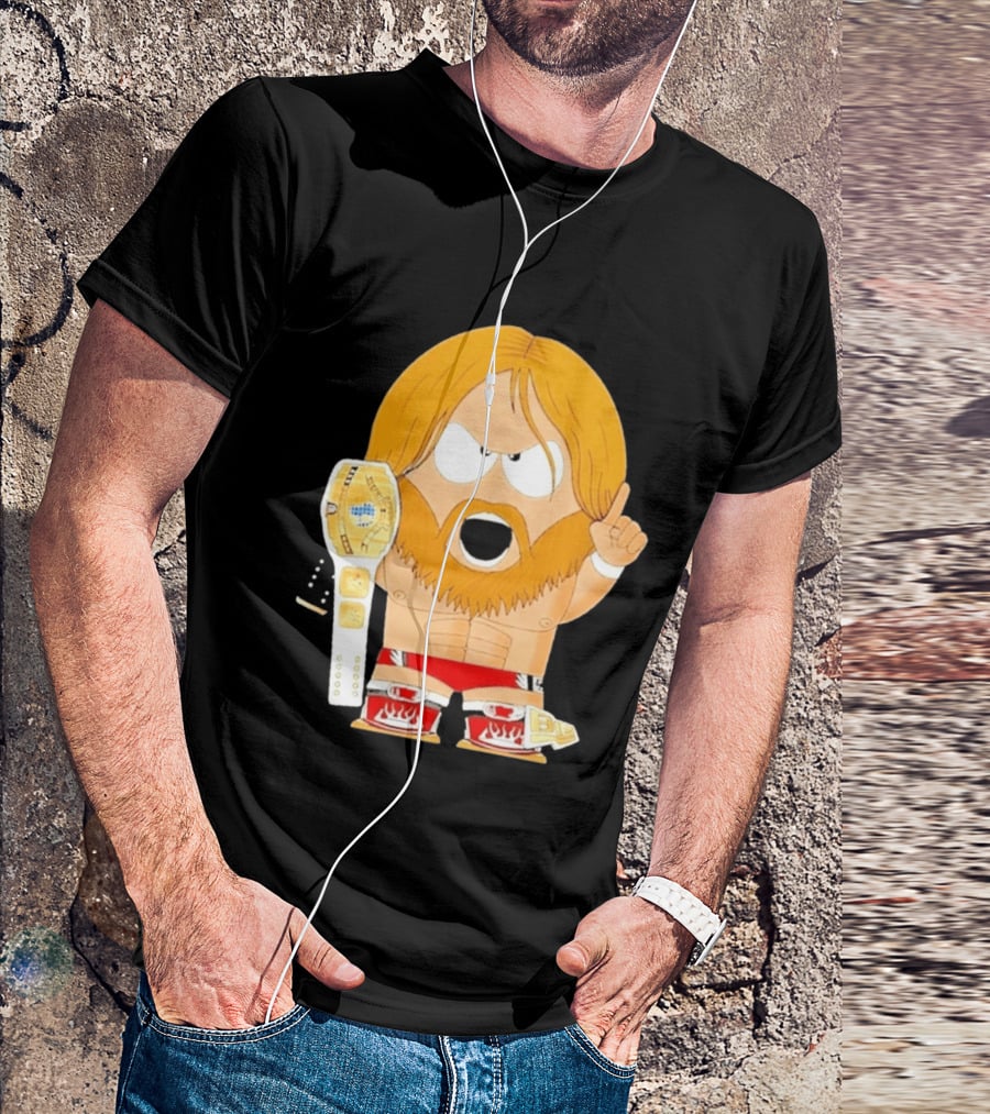 Daniel Bryan Parody Cartoon WWE Champion Belt T-Shirt