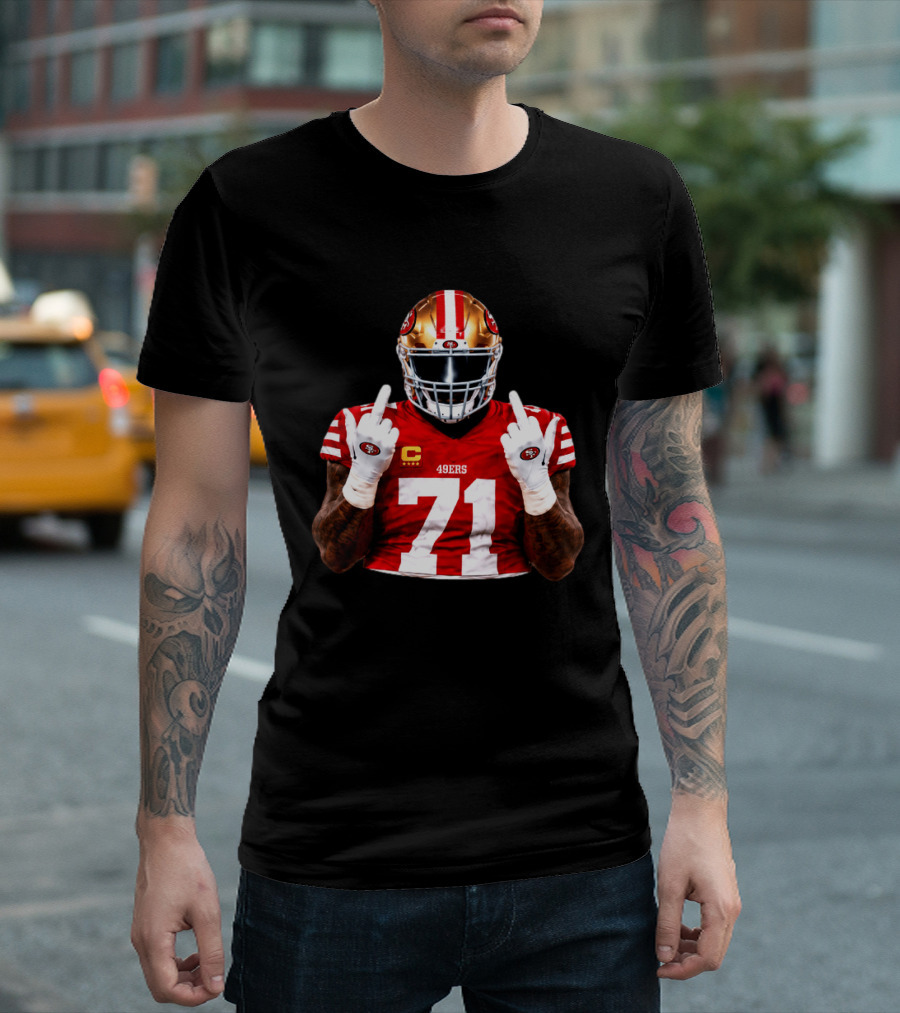 Trent Williams San Francisco 49ers 71 Middle Finger Gesture NFL T-Shirt