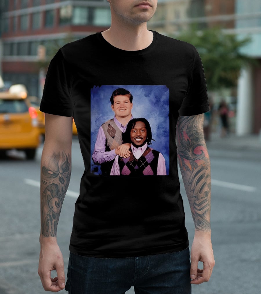 Drake Maye AJ Brown Step Brothers Movie T-Shirt