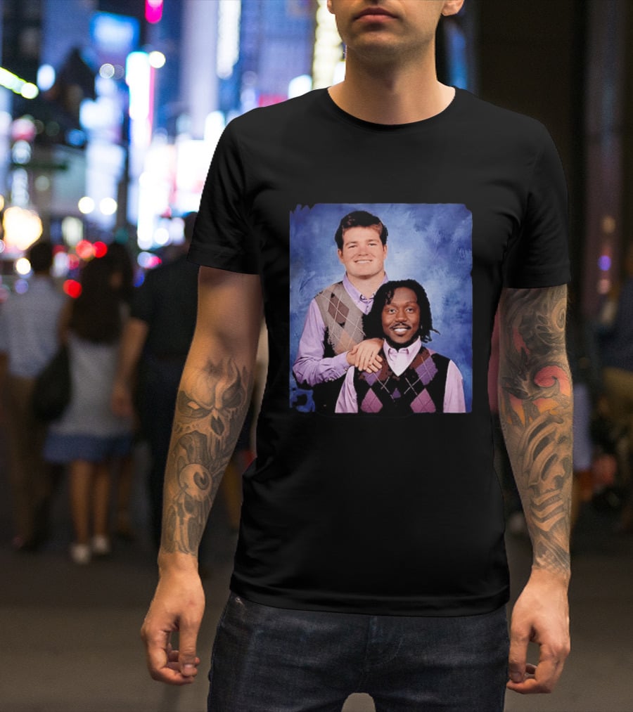 Drake Maye AJ Brown Step Brothers Movie T-Shirt