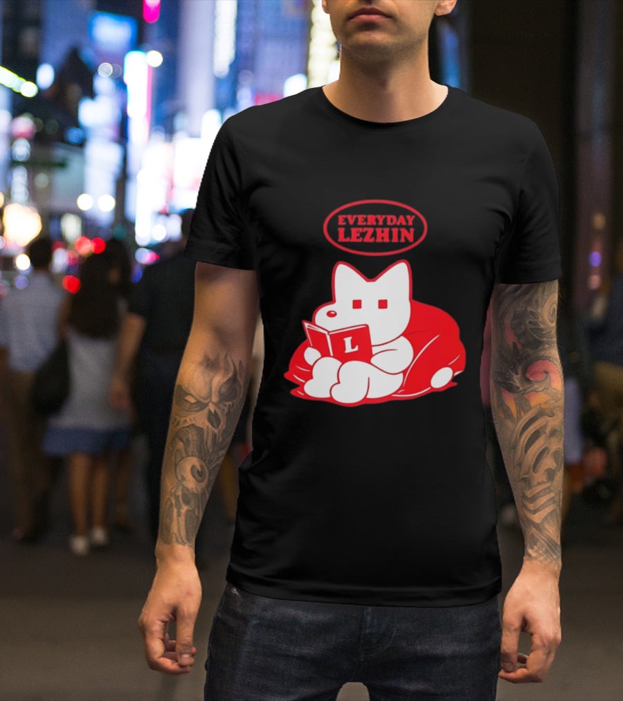 Everyday Lezhin Reading Webtoon Relaxing Cartoon Character With Book T-Shirt