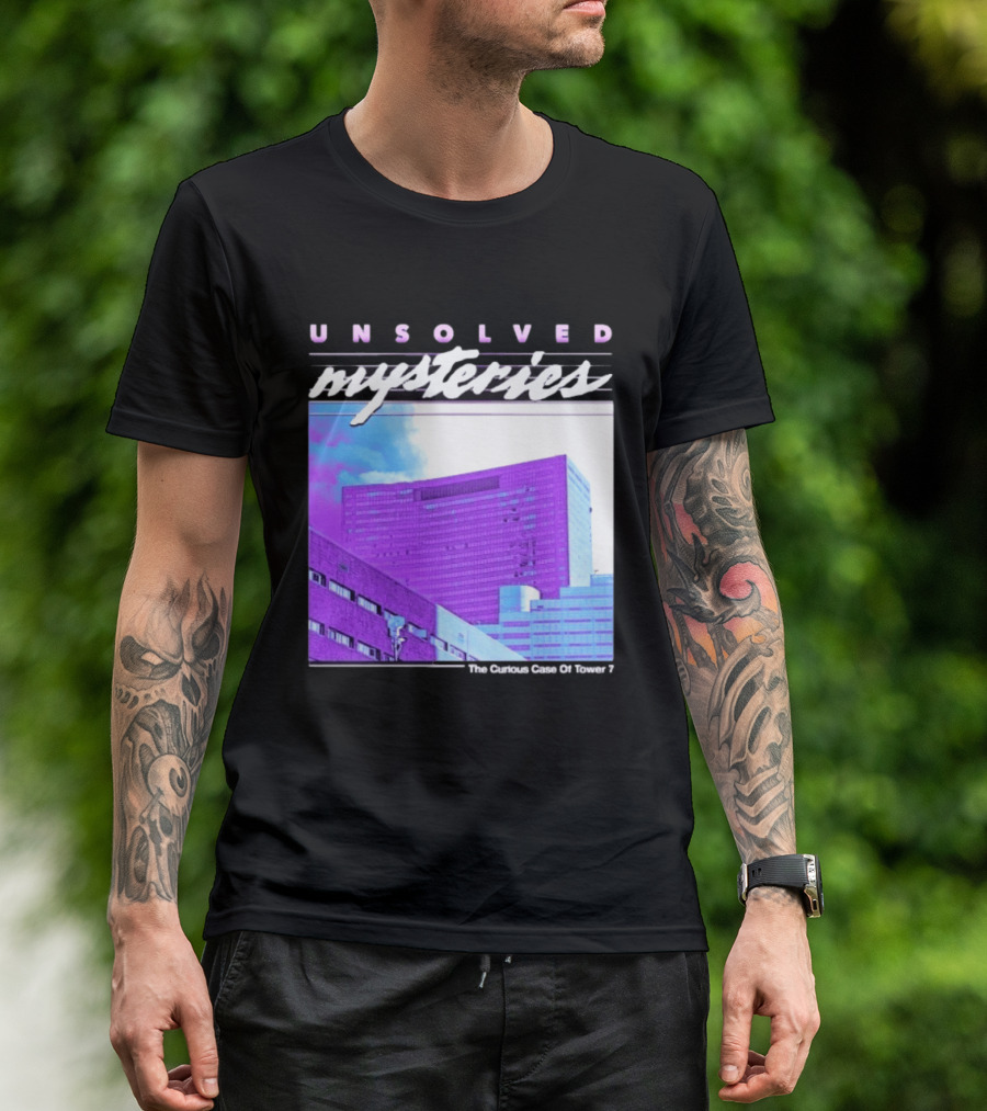 Unsolved Mysteries The Curious Case Of Tower 7 Retro Building T-Shirt