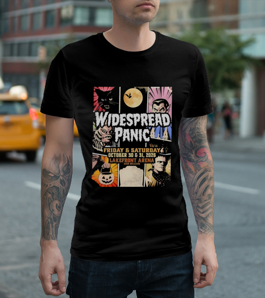 Widespread Panic Halloween Weekend October 30 & 31 2026 Lakefront Arena Event T-Shirt