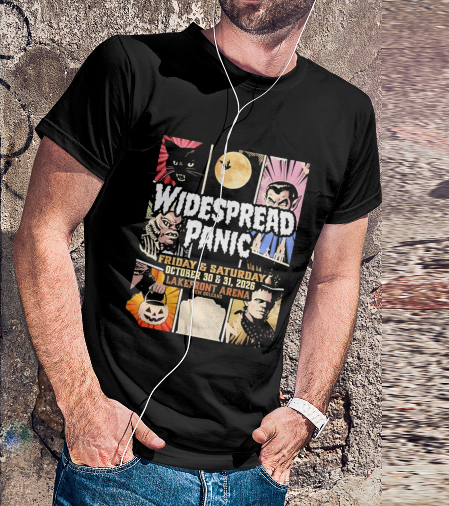 Widespread Panic Halloween Weekend October 30 & 31 2026 Lakefront Arena Event T-Shirt