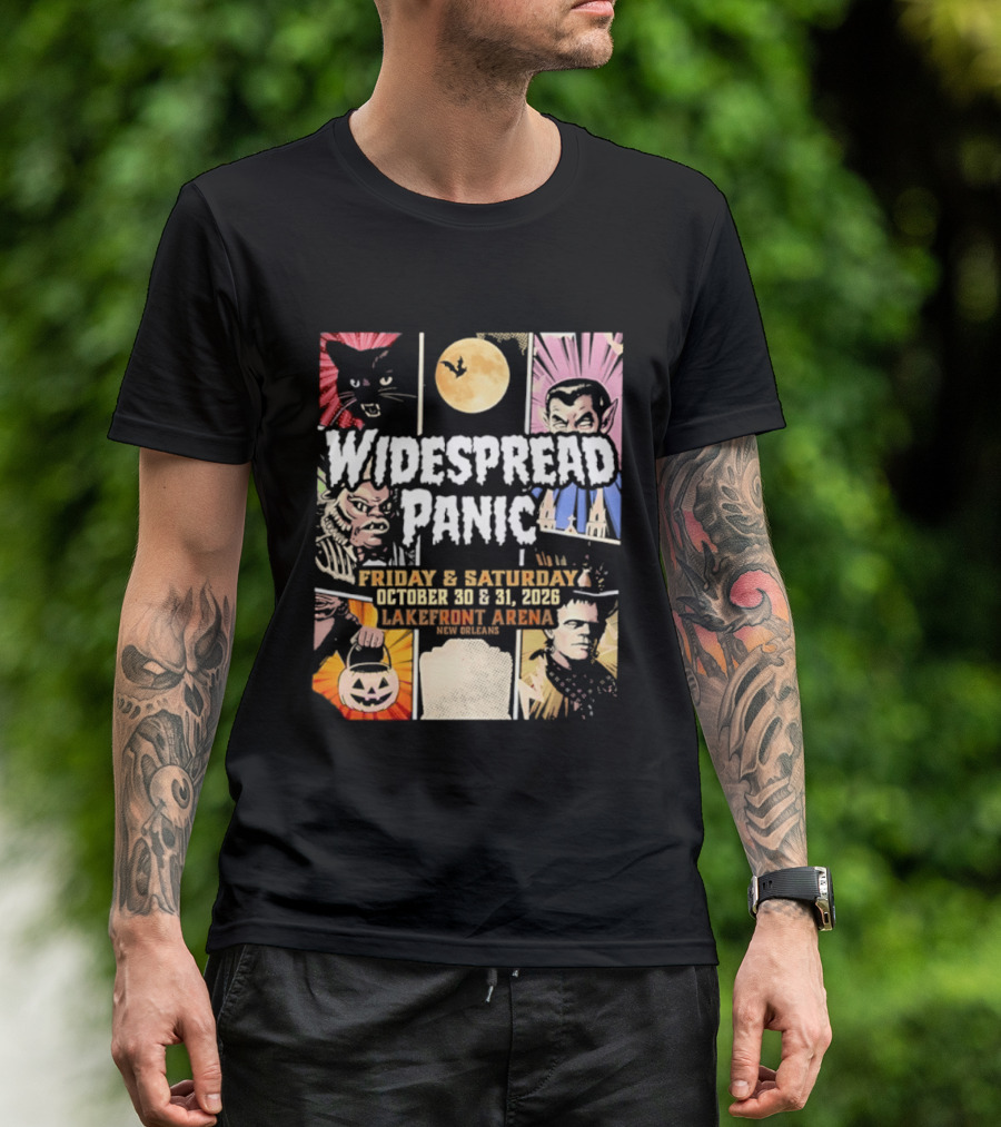 Widespread Panic Halloween Weekend October 30 & 31 2026 Lakefront Arena Event T-Shirt