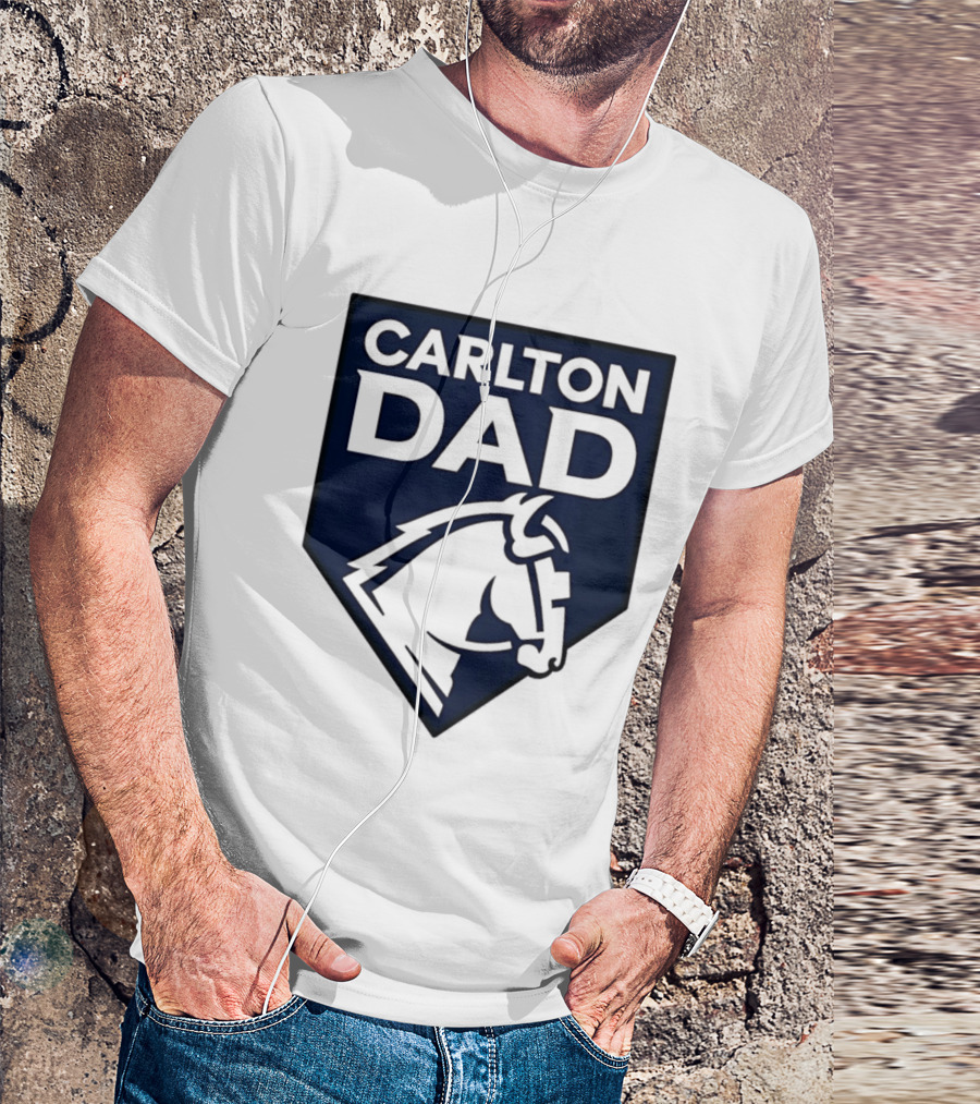 Carlton Dad AFL Father Football Club Horse T-Shirt