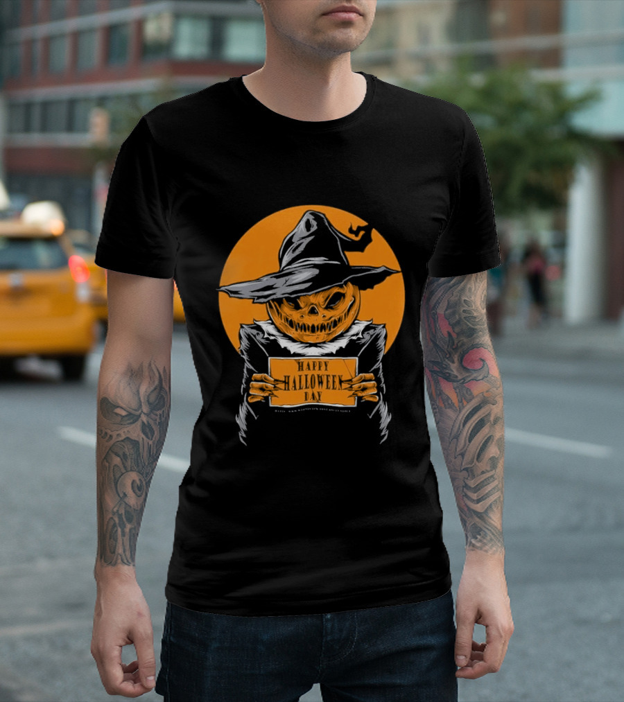 Halloween Pumpkin Witch Vintage Horror Comic Book T-Shirt