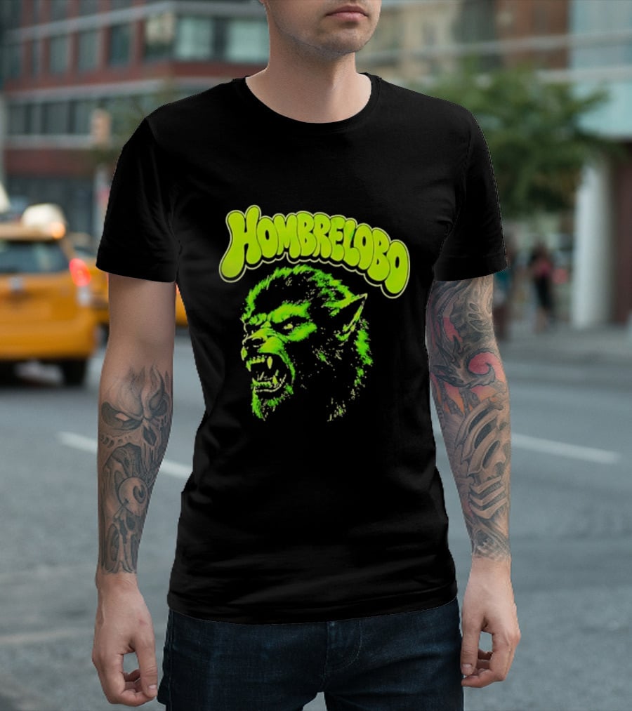 Hombrelobo Werewolf Neon Green Horror T-Shirt