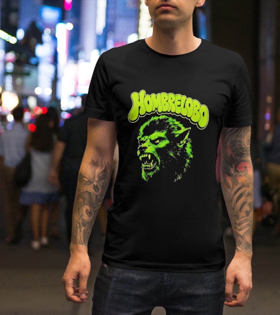Hombrelobo Werewolf Neon Green Horror T-Shirt