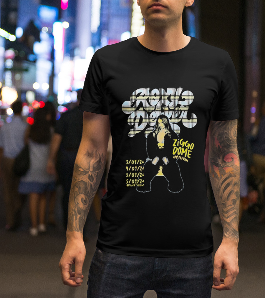 Roxy Dekker Ziggo Dome Amsterdam Concert Tour Dates 3/01/24 4/01/24 5/01/24 New Show T-Shirt