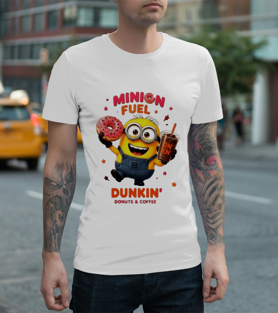 Minion Fuel Dunkin' Donuts Coffee Minions Donut Drink T-Shirt