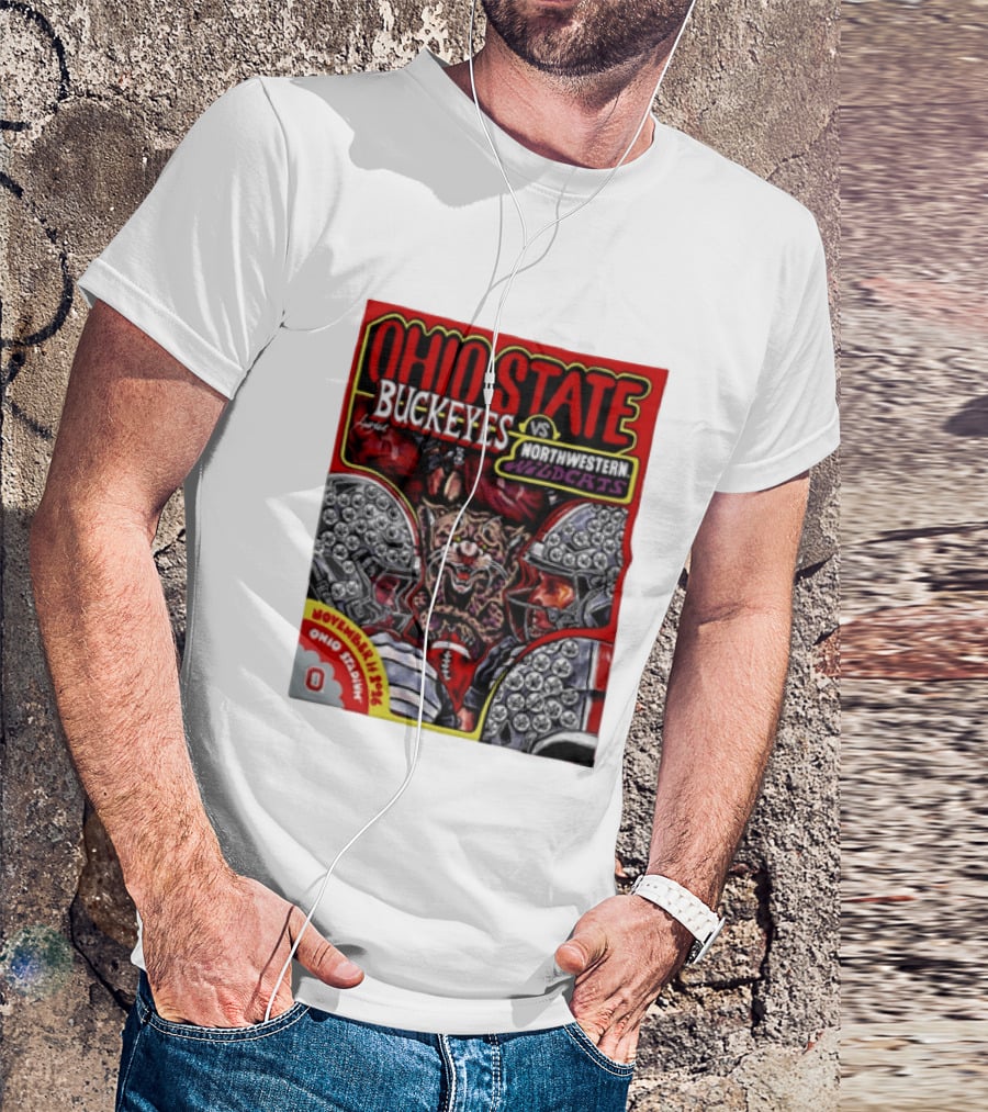 Ohio State Buckeyes Vs Northwestern Wildcats 2026 November Rivalry Ohio Stadium T-Shirt