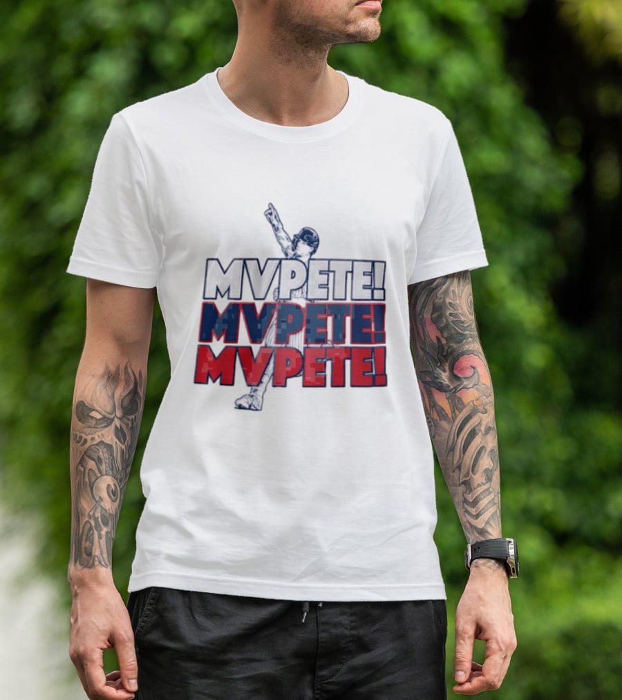 Pete Alonso New York Mets MLB Mvpete The Players Baseball T-Shirt