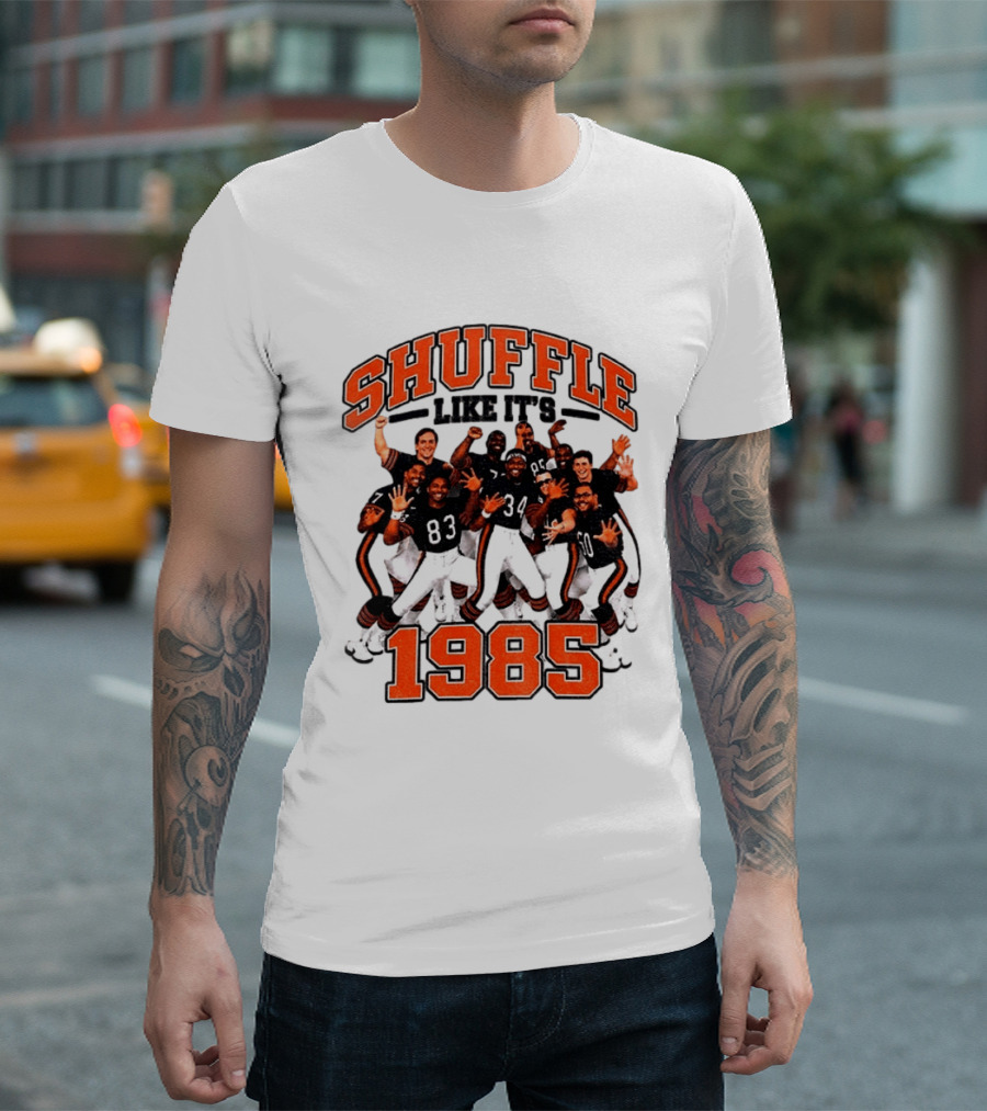 Shuffle Like It's 1985 Chicago Bears Shufflin' Crew 34 T-Shirt