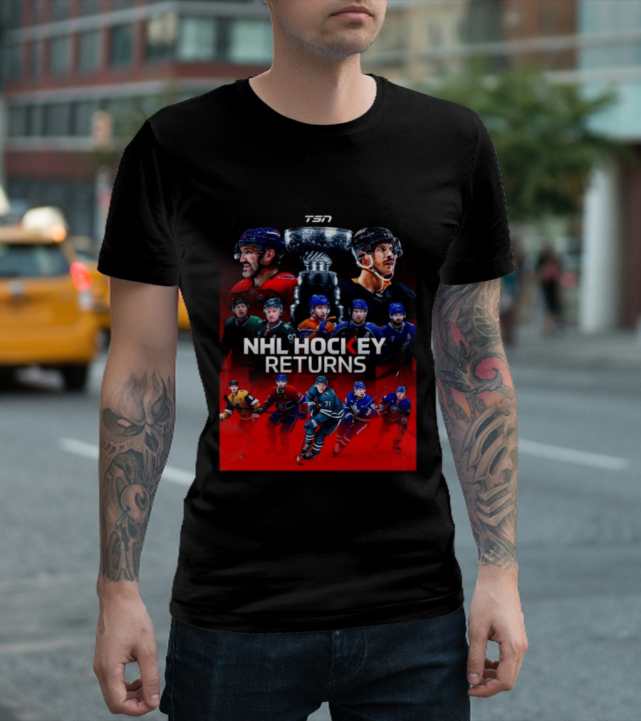 TSN NHL Hockey Returns 2026 2027 Featuring Star Players And Stanley Cup T-Shirt