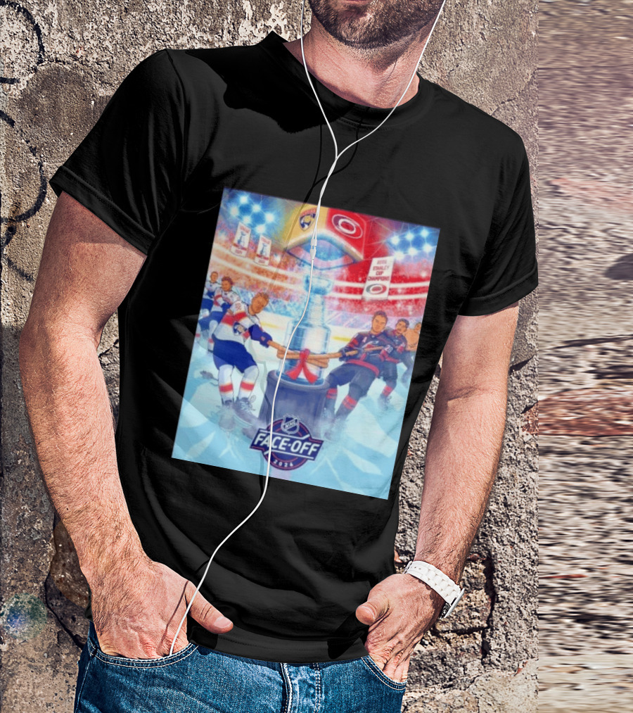 NHL Face Off 2026 Stanley Cup Florida Panthers Vs Carolina Hurricanes Ice Hockey Showdown T-Shirt