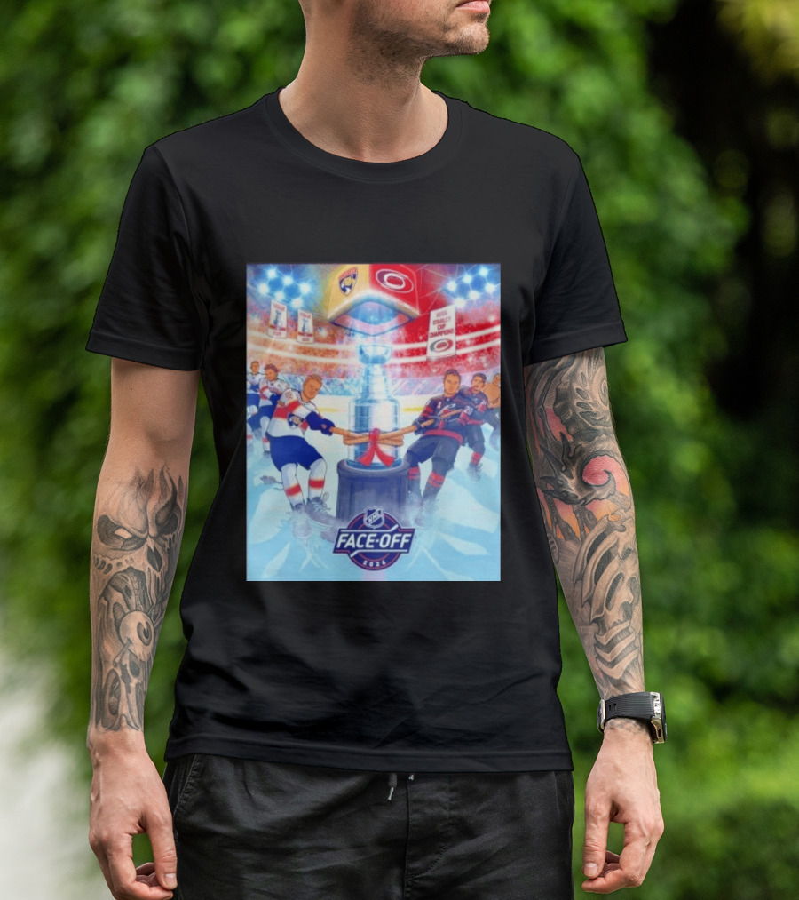 NHL Face Off 2026 Stanley Cup Florida Panthers Vs Carolina Hurricanes Ice Hockey Showdown T-Shirt