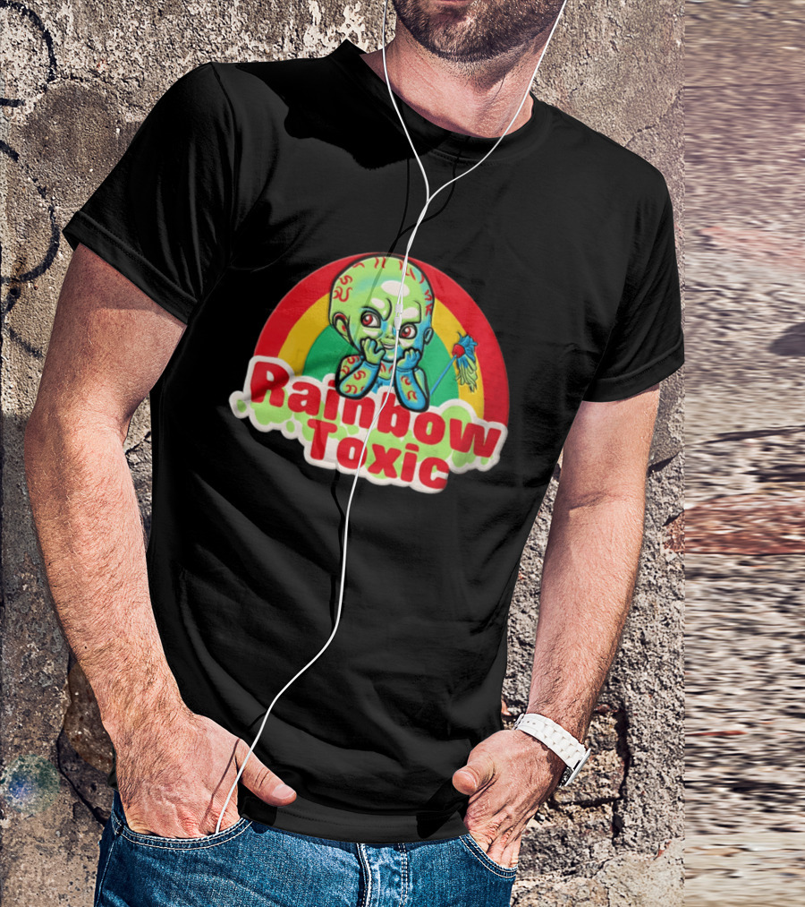 Rainbow Toxic Chucky Green Baby Doll T-Shirt