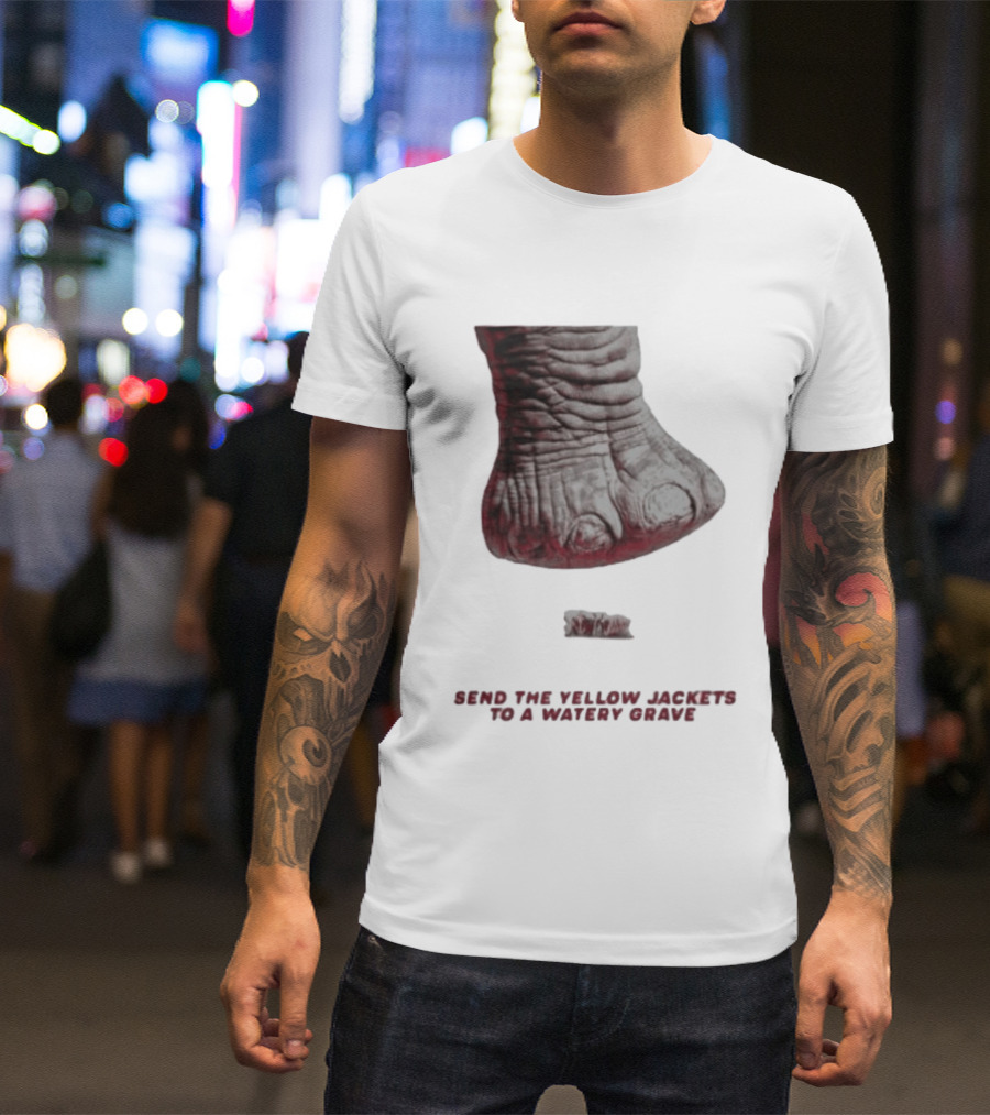 Alabama Hockey Vs Georgia Tech Send The Yellow Jackets To A Watery Grave Vintage Monster Foot T-Shirt