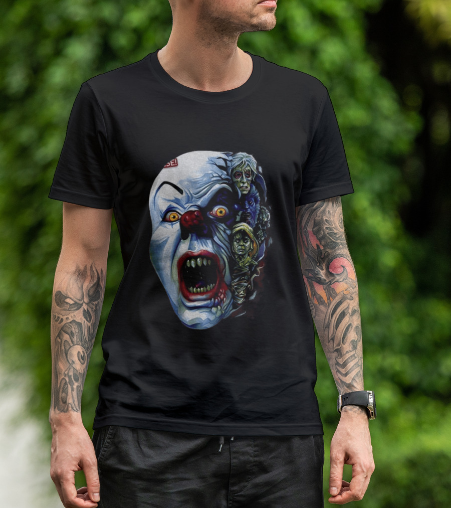 Pennywise The Dancing Clown Stephen King's IT Horror Nightmare Faces T-Shirt