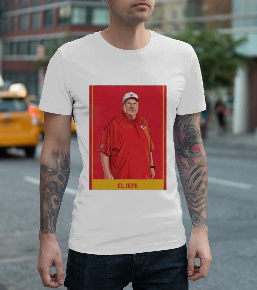Andy Reid El Jefe Kansas City Chiefs Coach Red Chiefs T-Shirt