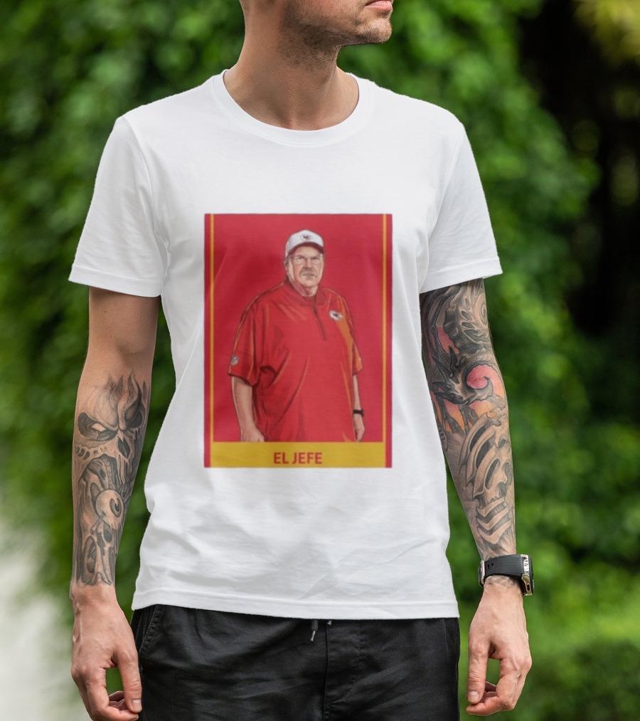 Andy Reid El Jefe Kansas City Chiefs Coach Red Chiefs T-Shirt