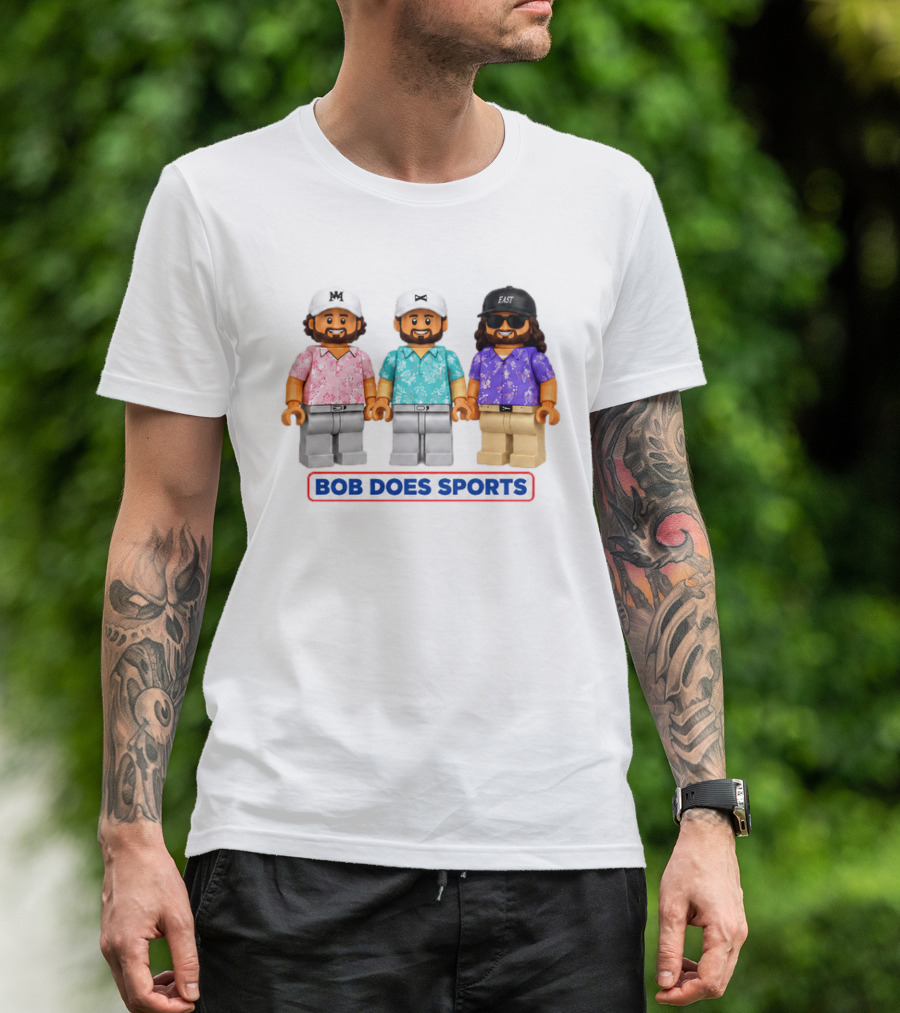 Bob Does Sports Fun Lego Figures With Hats And Sunglasses T-Shirt