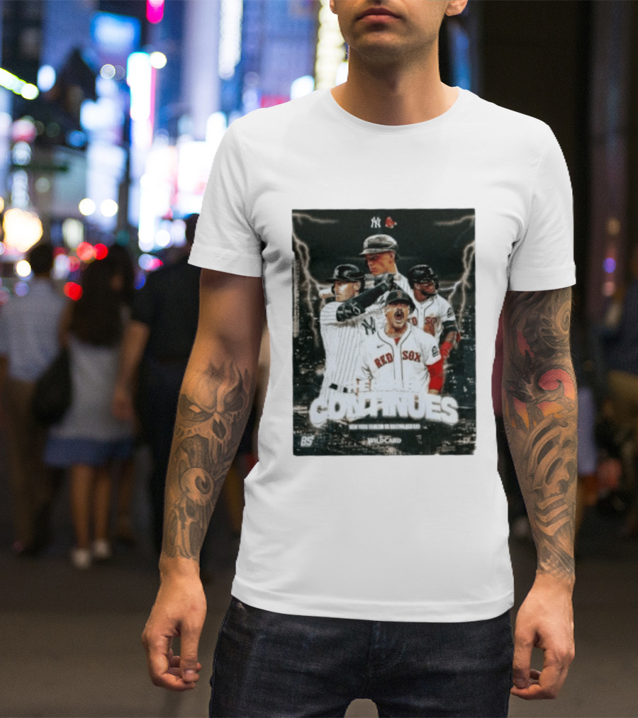 Boston Red Sox Vs New York Yankees 2026 Wildcard Rivalry Continues T-Shirt