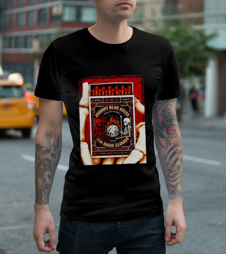 Johnny Blue Skies & The Dark Clouds Mutiny For The Masses Mobile Center Kansas City Sept 26 2026 T-Shirt