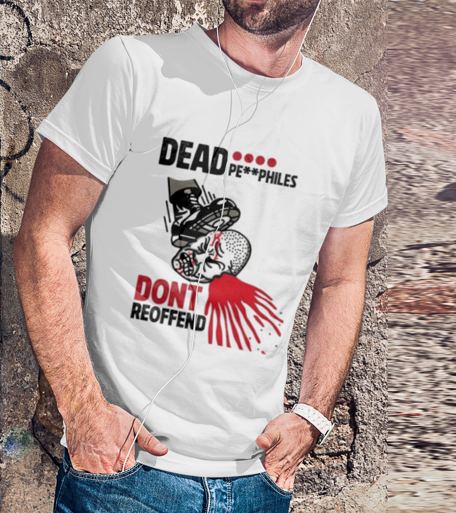 Dead Pedophiles Vigilante Justice Graphic Don't Reoffend T-Shirt