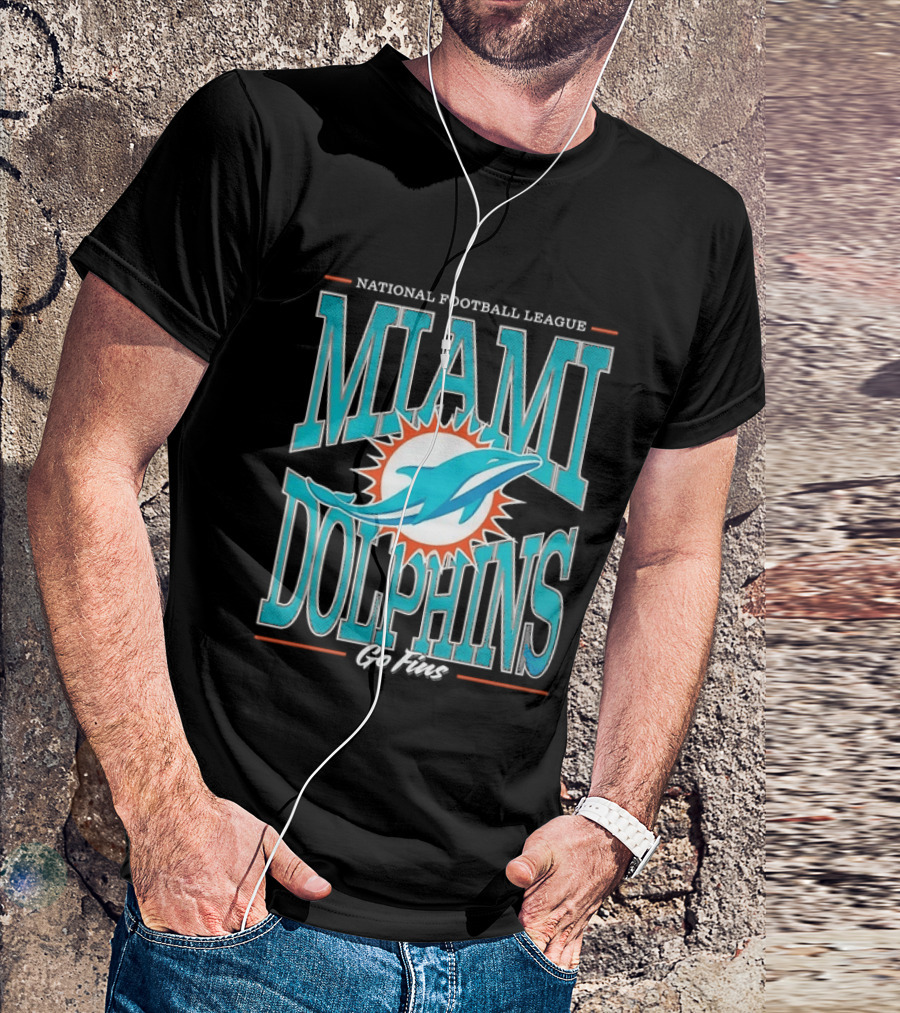 National Football League Miami Dolphins Go Fins T-Shirt