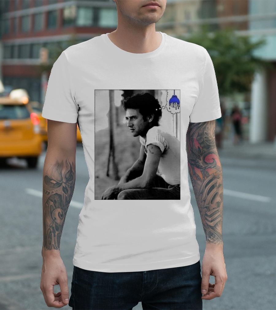 Jack White Hollywood Palladium Los Angeles CA Mon September 28th 2026 Contemplative Man With Blue Thinking Cloud T-Shirt